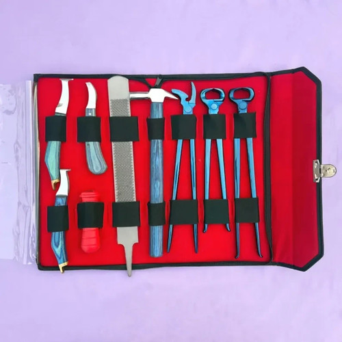 Farrier tool kit with case - case, |